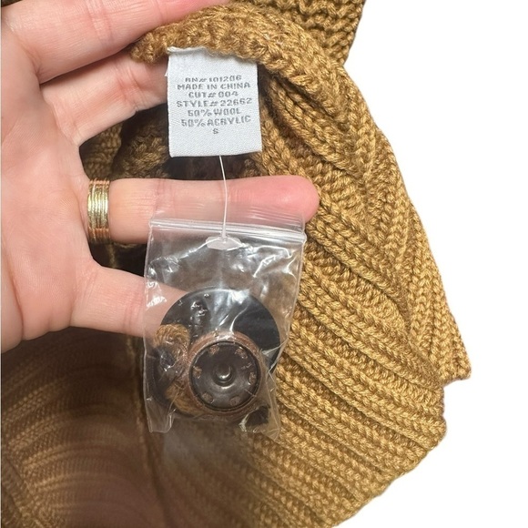 NWT Soft Surroundings Camel City Sweater Wool Blend Shirt Sleeve Cardigan - Picture 6 of 9